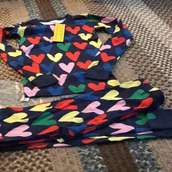 Colorful Heart Patterned pajamas - Picture 2 of 4
